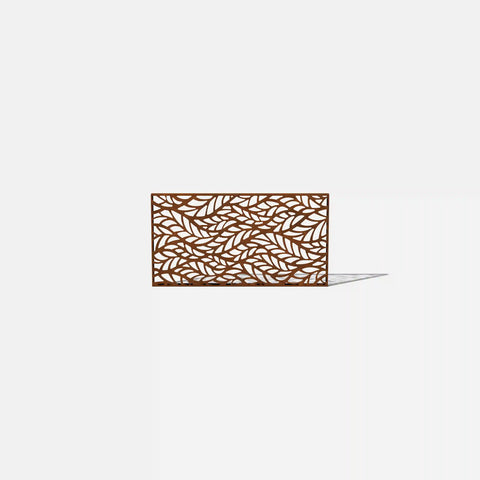 corten flowleaf privacy screen set