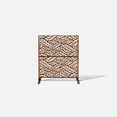corten flowleaf privacy screen set