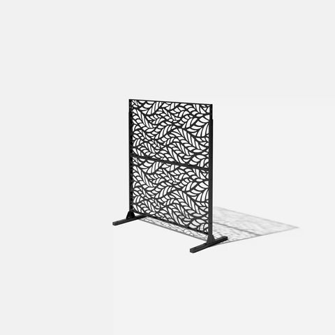 corten flowleaf privacy screen set
