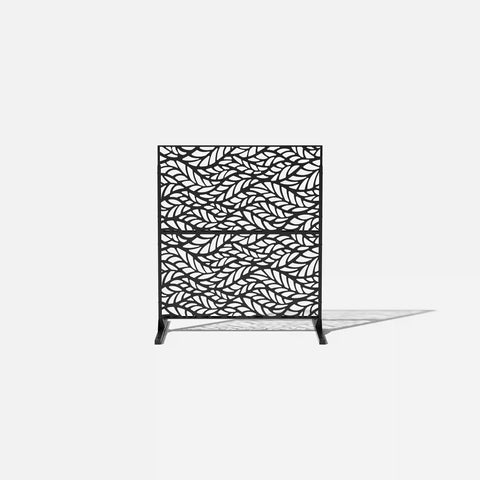 corten flowleaf privacy screen set