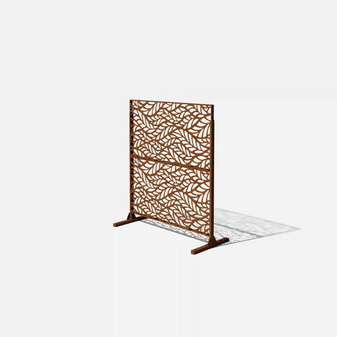 corten flowleaf privacy screen set