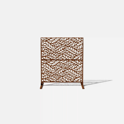 corten flowleaf privacy screen set