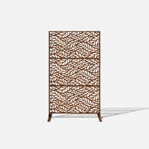 corten flowleaf privacy screen set
