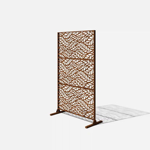 corten flowleaf privacy screen set