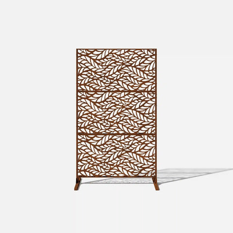 corten flowleaf privacy screen set