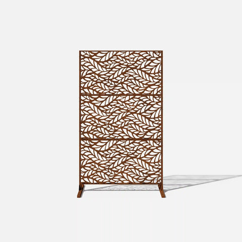 corten flowleaf privacy screen set