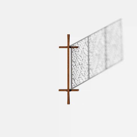 corten flowleaf privacy screen set