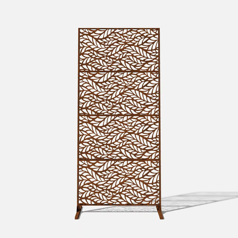 corten flowleaf privacy screen set