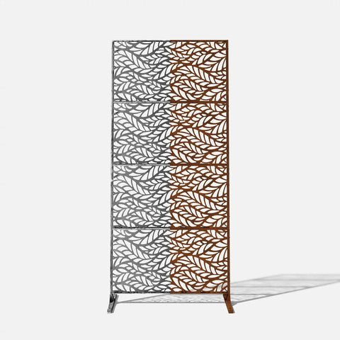 corten flowleaf privacy screen set