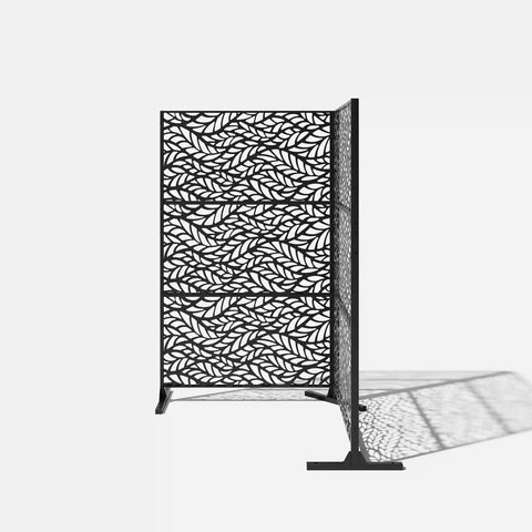 corten flowleaf privacy screen set