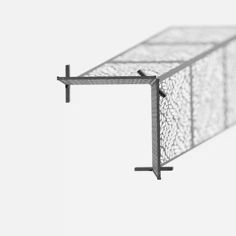 corten flowleaf privacy screen set