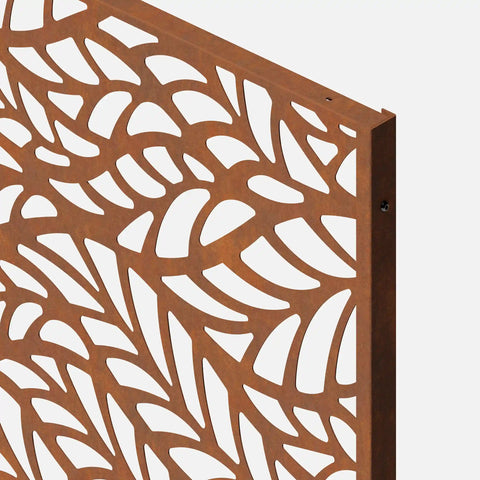 corten flowleaf privacy screen set