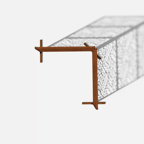 corten flowleaf privacy screen set