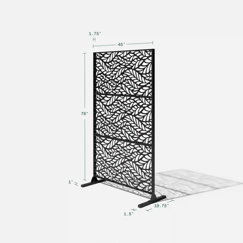corten flowleaf privacy screen set