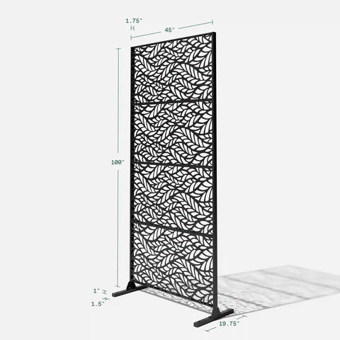 corten flowleaf privacy screen set