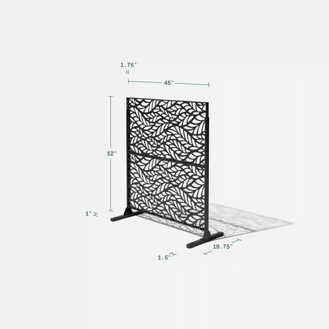 corten flowleaf privacy screen set