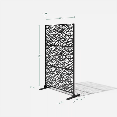 corten flowleaf privacy screen set