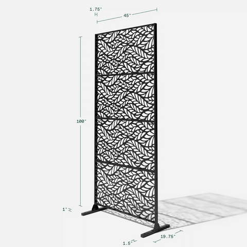 corten flowleaf privacy screen set